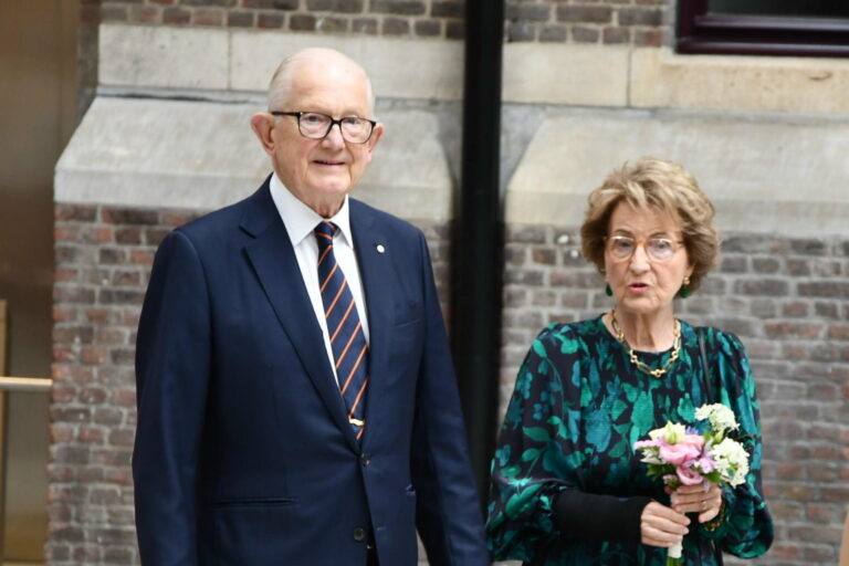 H.K.H. Prinsen Margriet der Nederlanden en prof.mr. Pieter van Vollenhoven, beschermheer B.U.C.
